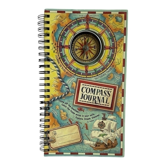 Historic Jamestowne Compass Journal Diary Hardback Cover Memories Compass Book - Picture 2 of 5